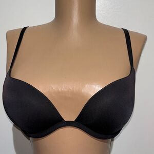 Victoria's Secret Women's Black Dream Angels Padded Demi Bust Bra Size 34B